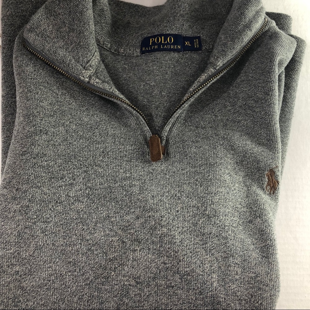 Ralph Lauren gray pullover  long sleeve XL